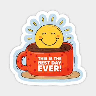 Sun and coffee Magnet