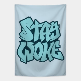 Stay Woke - Blue Tapestry