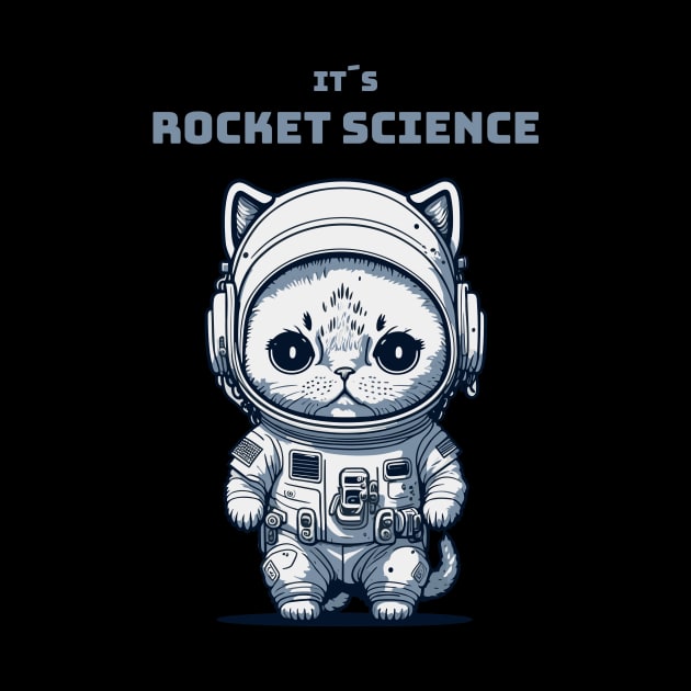 it´s rocket science - cat astronaut by Kingrocker Clothing