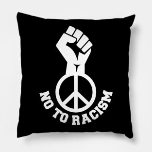 No To Racism, Black Lives Matter, Protest Fist, Civil Rights Pillow
