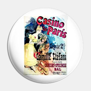 CASINO DE PARIS Camille Stefani Theatre Performance Vintage French Pin