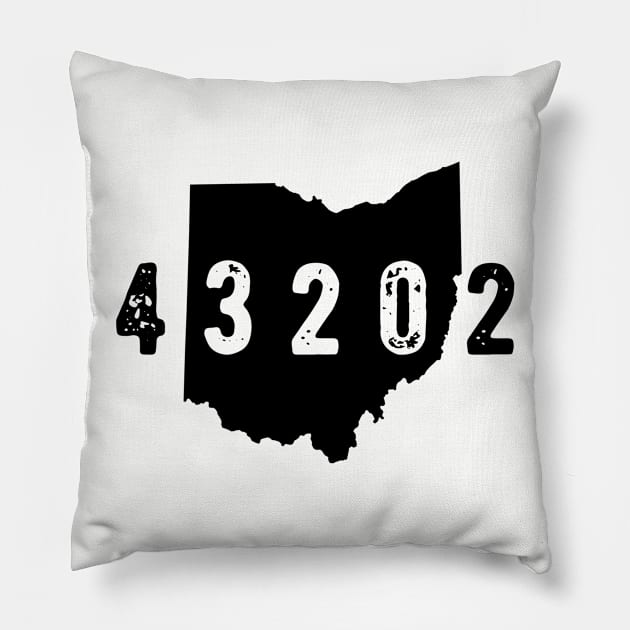 43202 zip code columbus Ohio  North Campus Pillow by OHYes