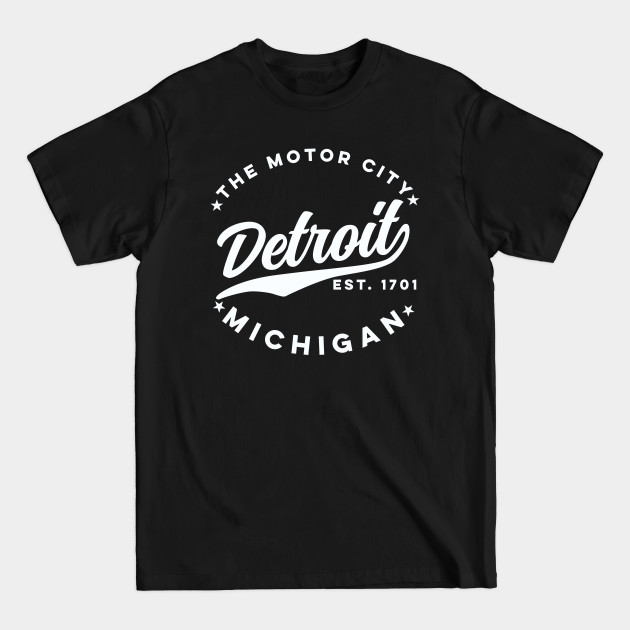 Discover The Motor City Detroit (White Text) - Detroit - T-Shirt