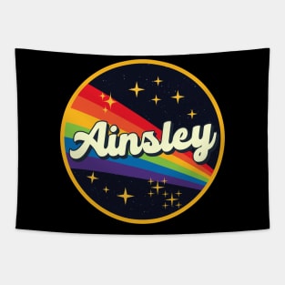 Ainsley // Rainbow In Space Vintage Style Tapestry