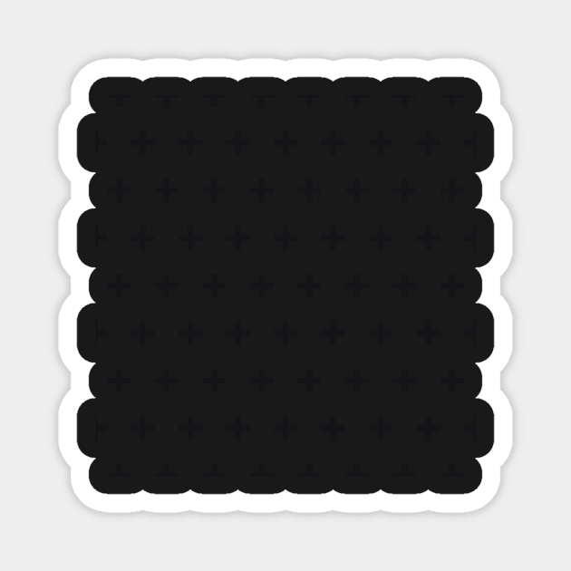 Black and White Plus Modern Pattern Magnet by greenoriginals