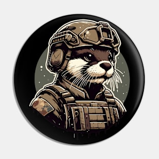 Otter Soldier Pin