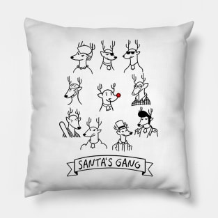 The Gang Of Santa Pillow