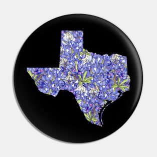 Texas in Flowers Pin