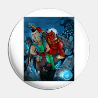 Oni And Tengu Pin