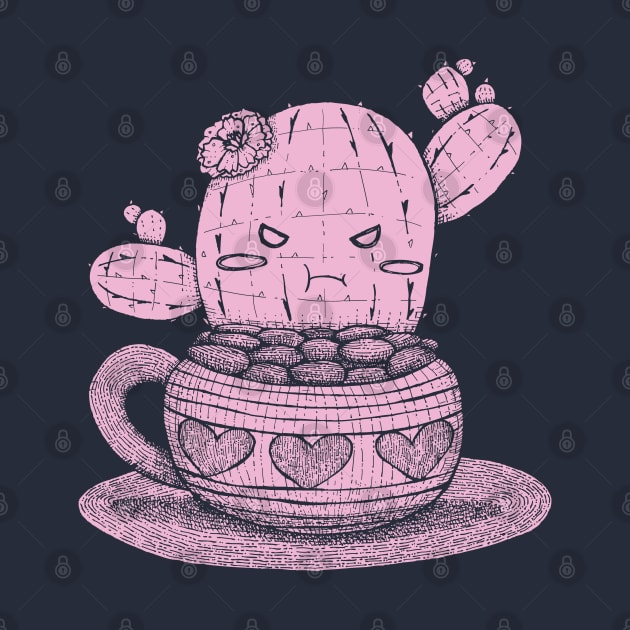 Cute Pouting Cactus by zarya_kiqo