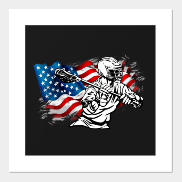 lacrosse patriotic american flag awesome sports gift lacrosse