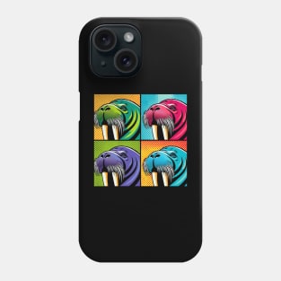 Pop Art Walrus Tee - Marine Mammal Statement Phone Case