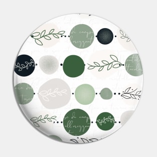 abstract circles pattern stone green Pin