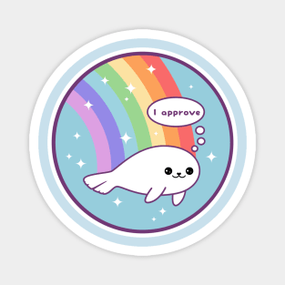 Rainbow Seal of Approval Magnet