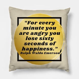 Quote Ralph Waldo Emerson Pillow