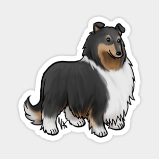 Dog - Rough Collie - Tri-Color Magnet