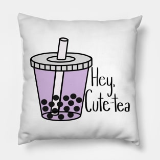 Hey cutie boba bubble tea Pillow