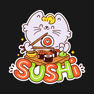 Sushi Cat Yum T-Shirt