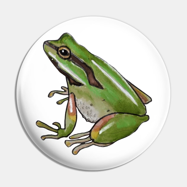 Chorus Frog Pin by shehitsback