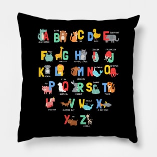 Animal Alphabet funny Pillow