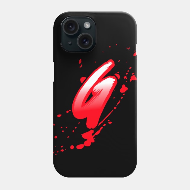 Bloody letter G Phone Case by Smart Digital Payments 