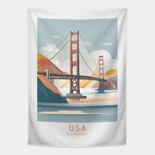 Golden Gate Serenity Tapestry