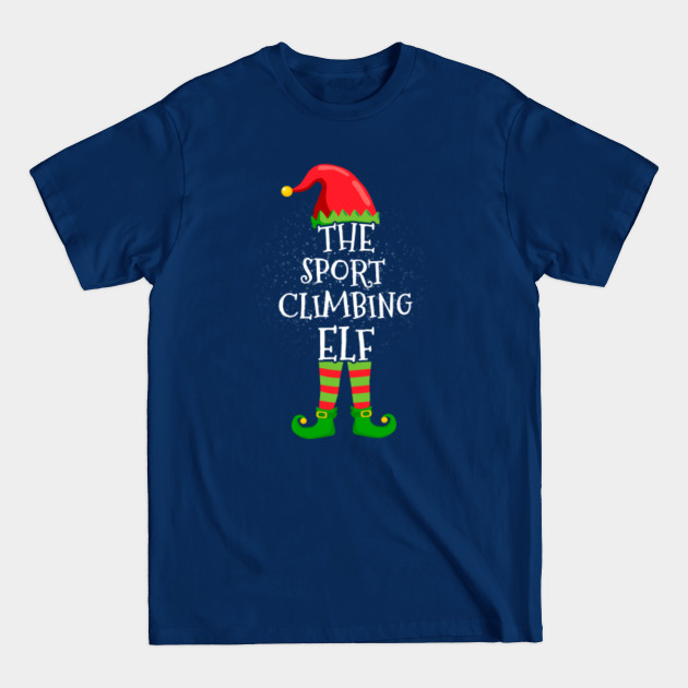 Disover Sport Climbing Elf Family Matching Christmas Group Funny Gift - Sport Climbing - T-Shirt