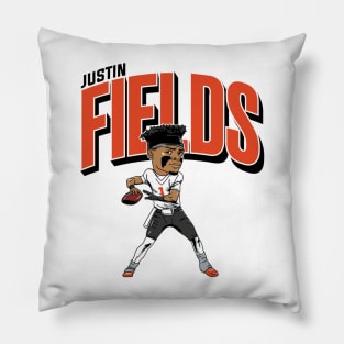 Justin Fields Caricature Pillow