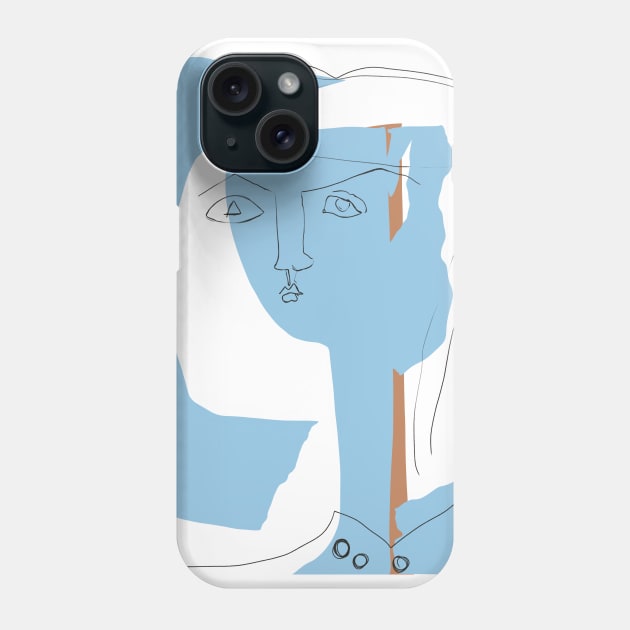 Picasso blue face Phone Case by shamila