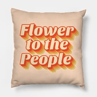 Flower to the people Pillow