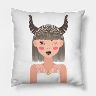 The Girl Sweetest Taurus on Earth - Taurus Pillow