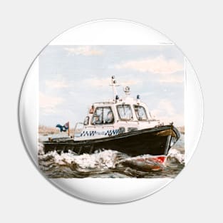 Thames Police Boat 1980s Pin