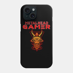 Metalhead Gamer Baphomet Red Phone Case