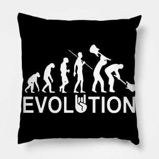 evolution black rock Pillow