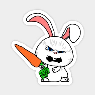 Pissed Off Bunny Magnet