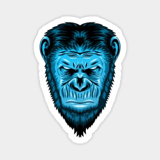 Arctic Blue Monkey Magnet