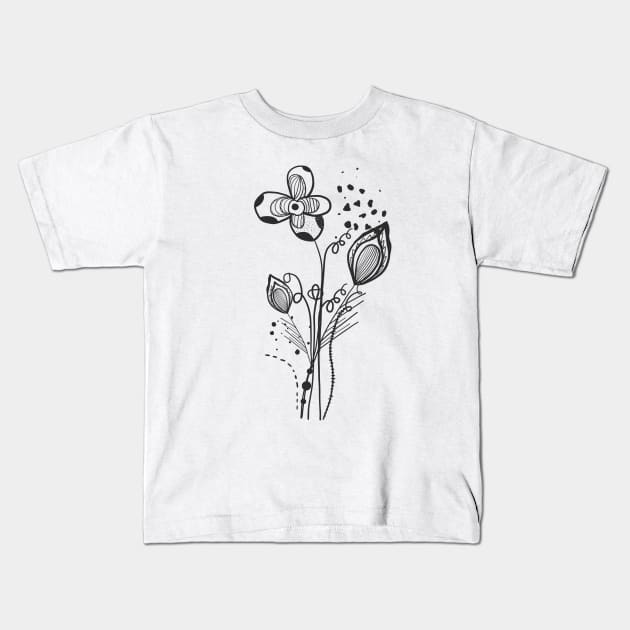 Simple abstract Flower bouquet drawing | Essential T-Shirt