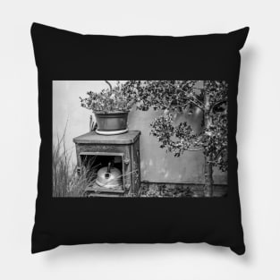 Ornate wood burner Pillow