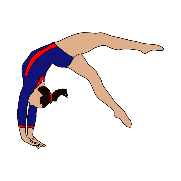 Emma Malabuyo Gymnastics Drawing by GrellenDraws