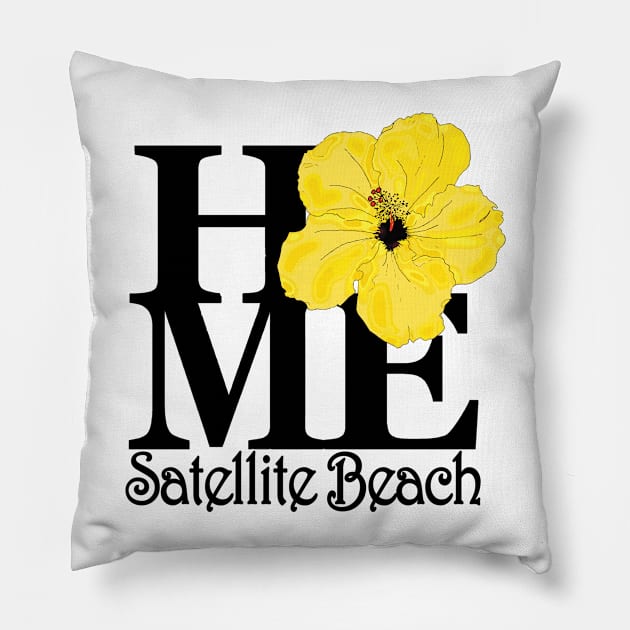 HOME Satellite Beach Yellow Hibiscus Pillow by SatelliteBeach