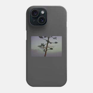 Agave flower stalk and clouds Phone Case