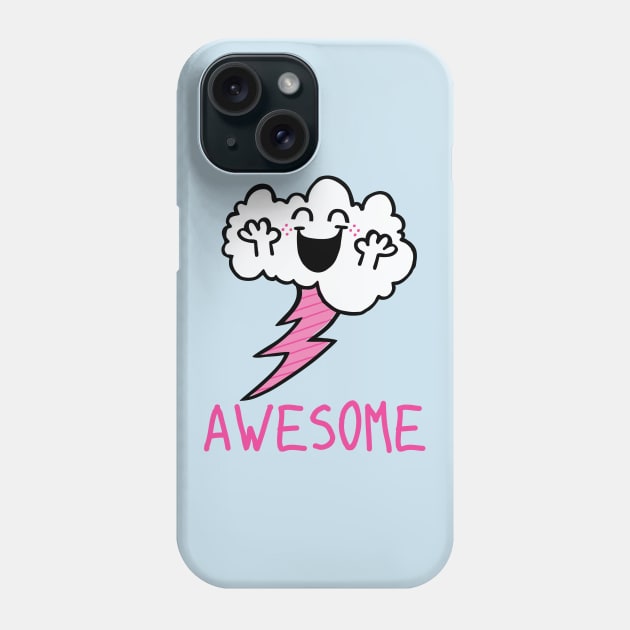 Awesome Cloud Phone Case by toddgoldmanart