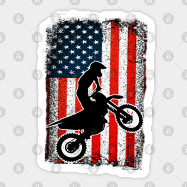 american flag dirt bike gloves