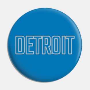 Detroit Lions Colors FRONT PRINT Pin