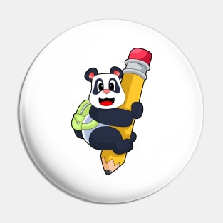 Panda Pupil Pencil Pin