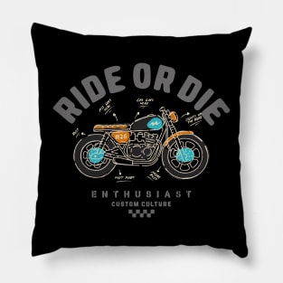 Motorcycle line Pillow