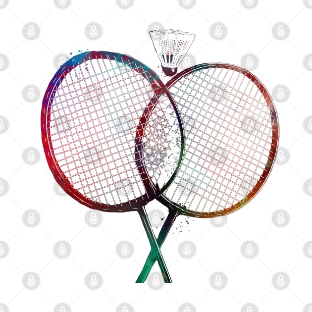 Badminton sport art #badminton by JBJart