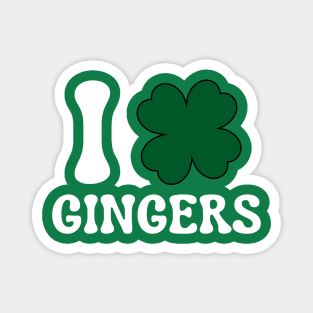 I Love Gingers Magnet