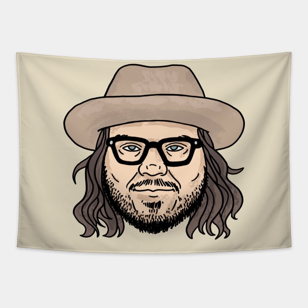 Epic Jeff Tweedy Portrait Tapestry by IzzNajs