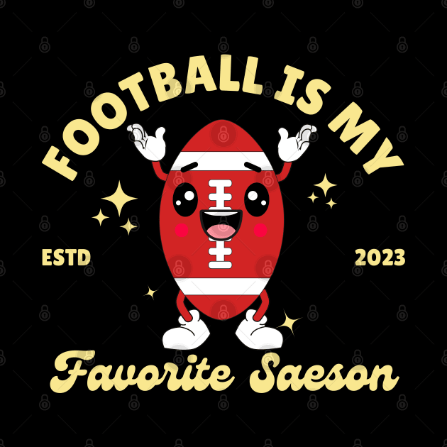 Kawaii American Football Is My Favourite Season by Illustradise